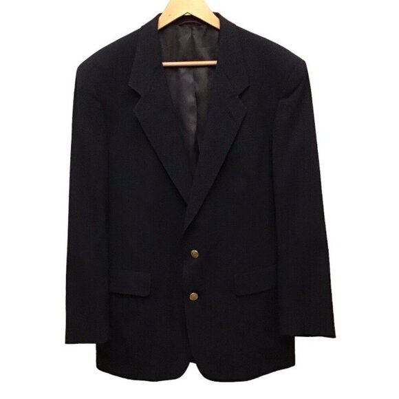 Hart Schaffner & Marx 41R Men’s Blazer Jacket Navy Blue Australian Wool